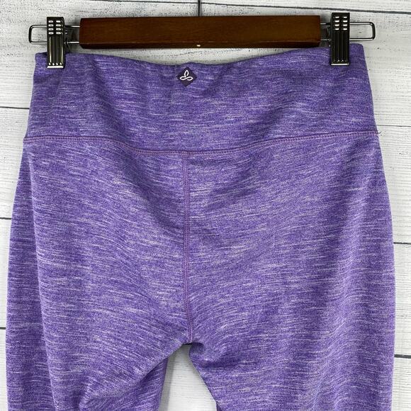 prAna Womens Tori Cutout Cropped Leggings Heathered Purple size Small - Picture 9 of 10